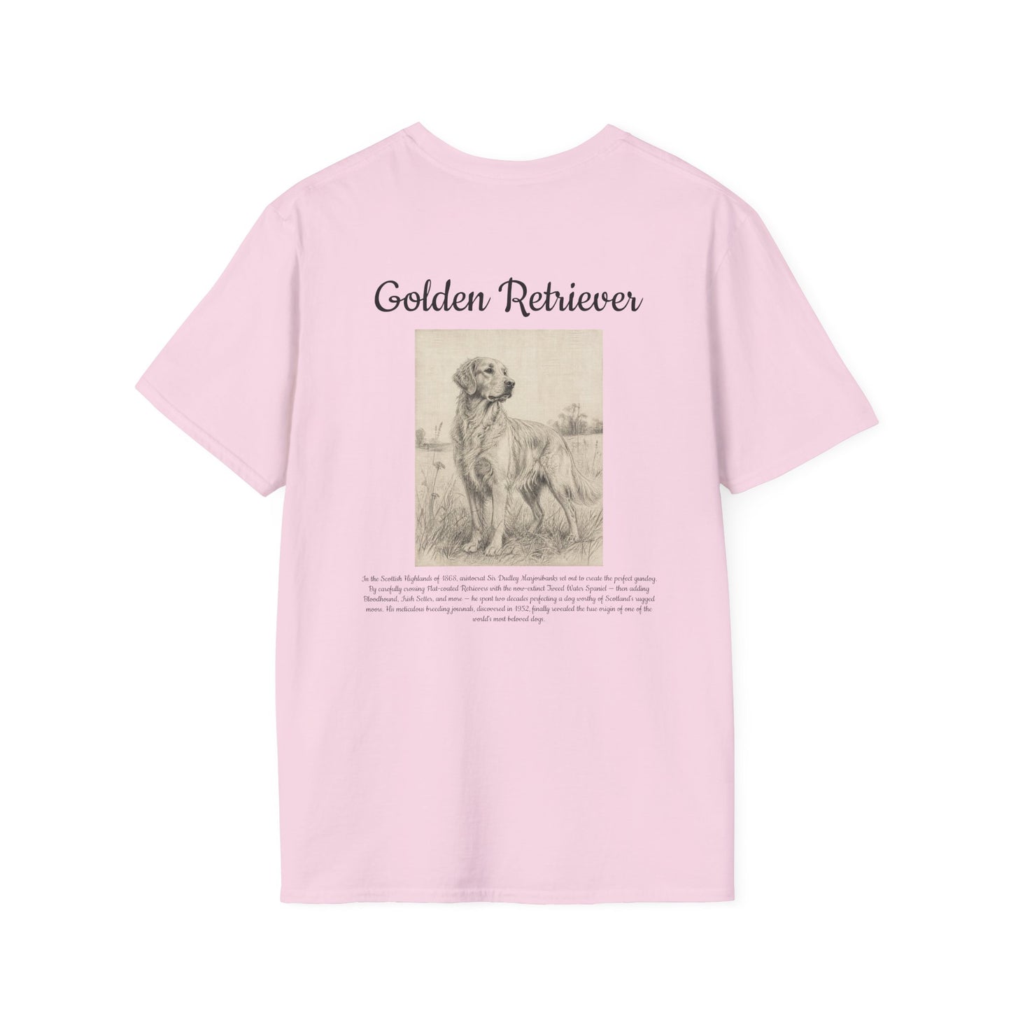 Golden Retriever T-Shirt — Vintage Sketch Breed Tee