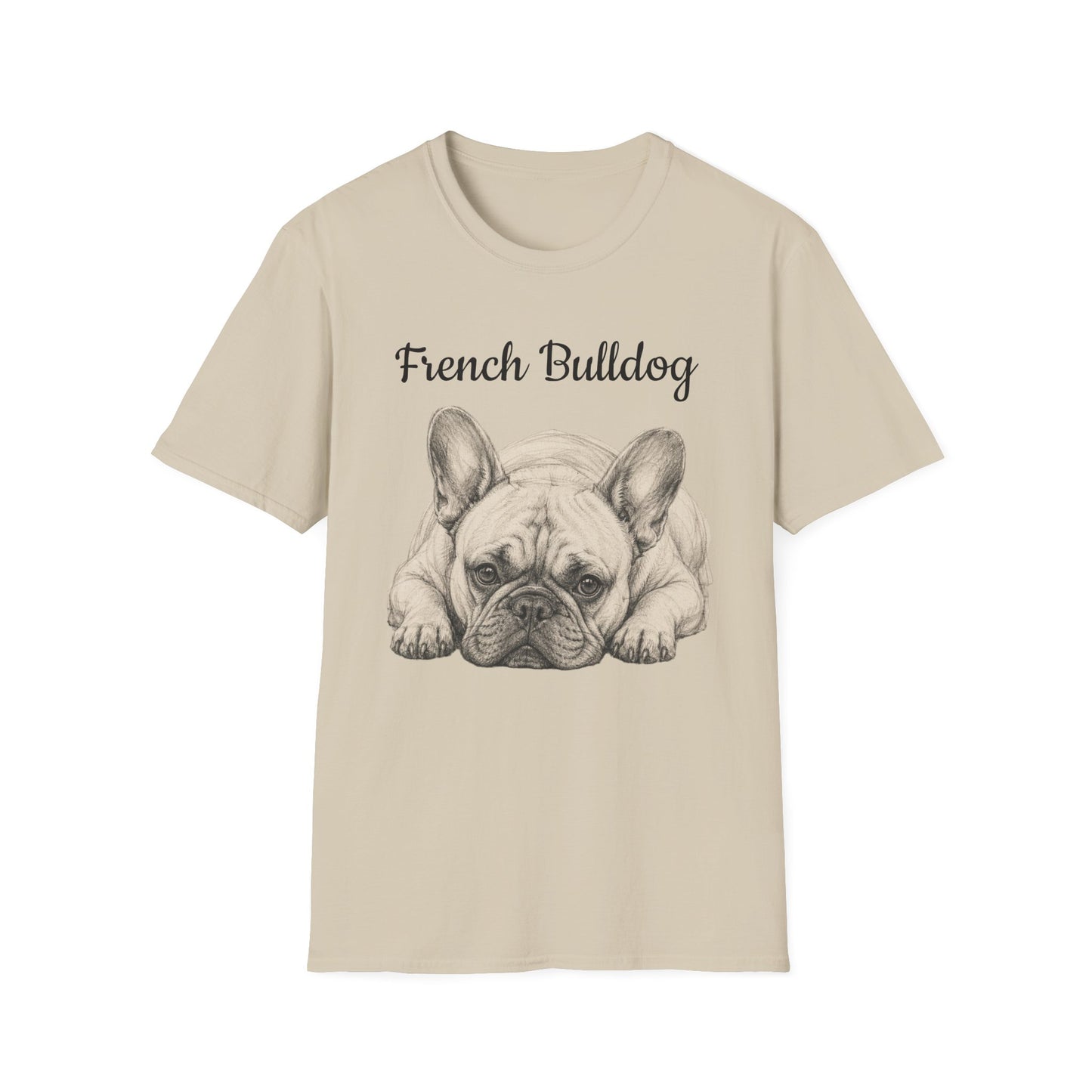 French Bulldog T-Shirt — Vintage Illustration Paw Print Tee