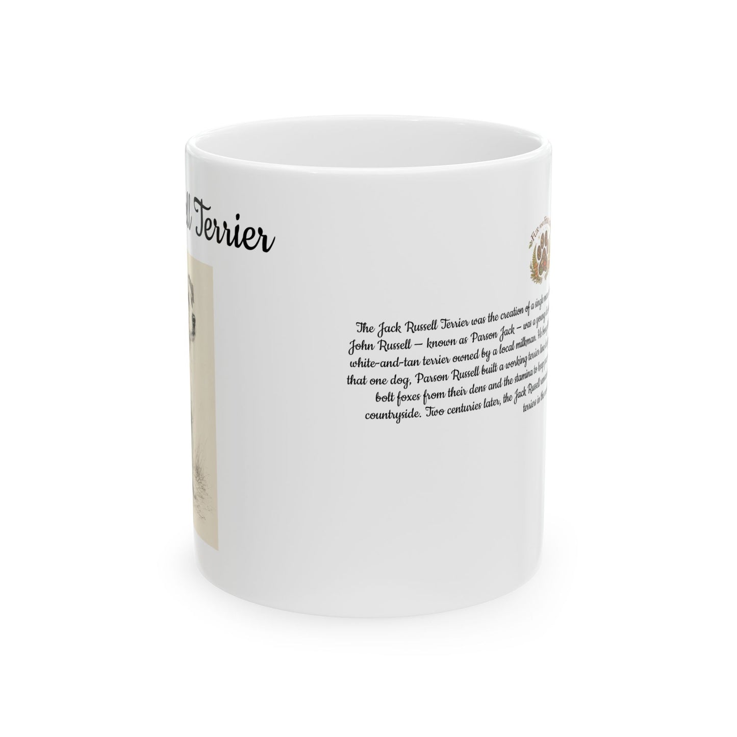 Jack Russell Terrier Coffee Mug — Vintage Breed Art & History Gift (11oz/15oz)