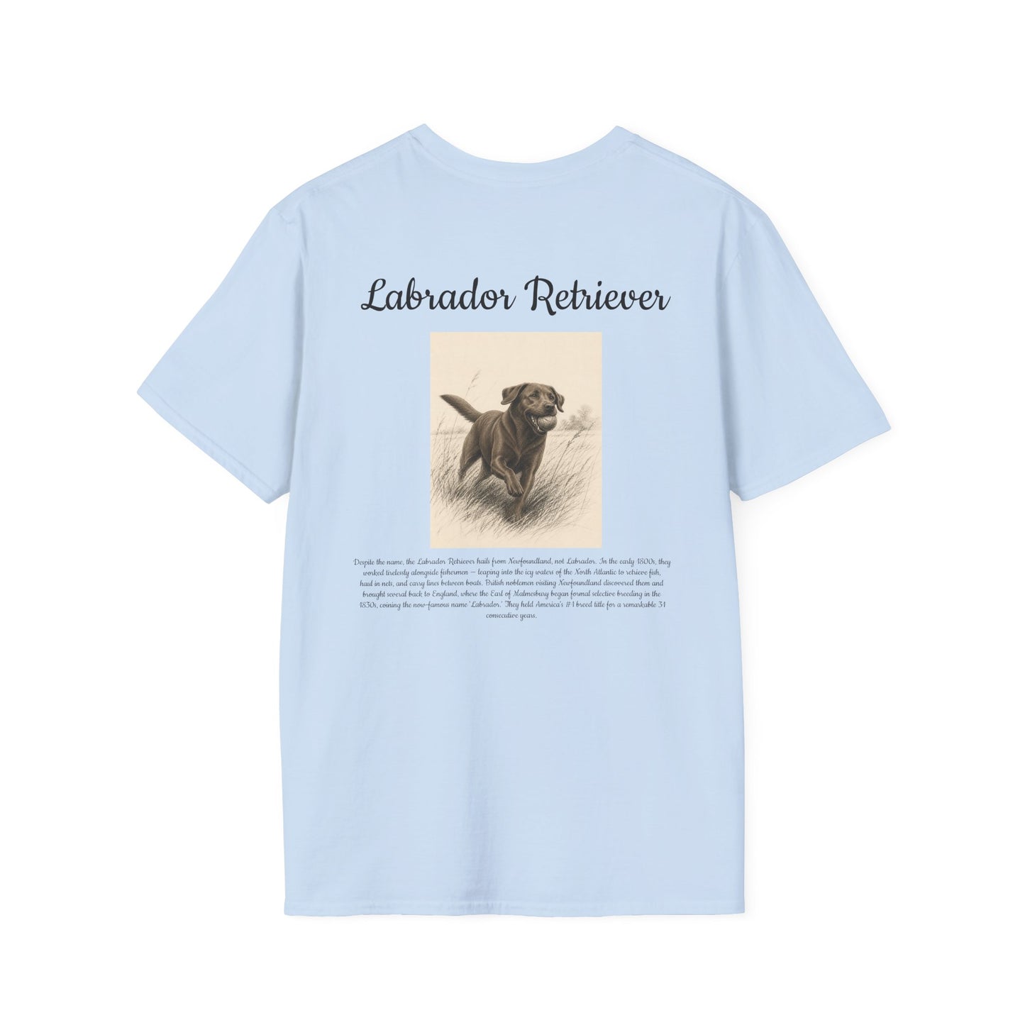 Labrador Retriever T-Shirt — Vintage Portrait Breed Tee