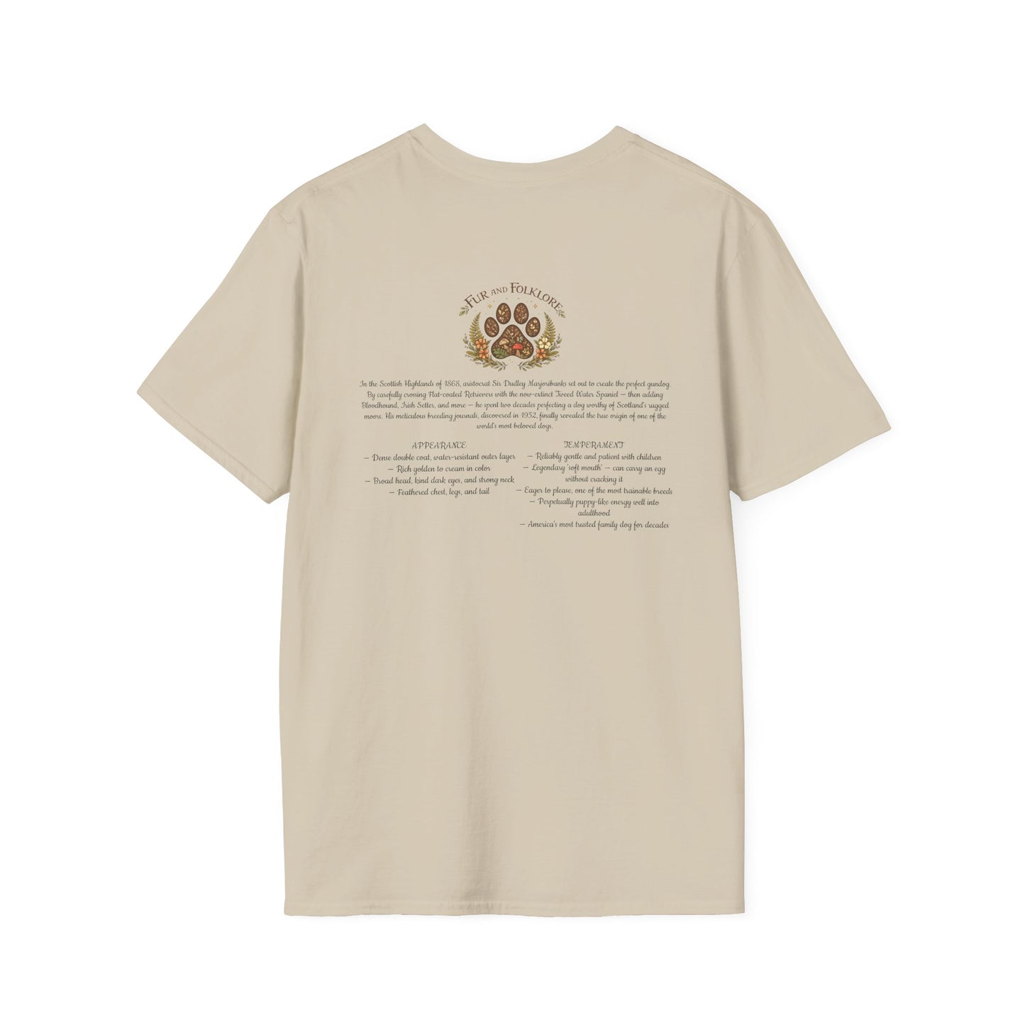 Golden Retriever T-Shirt — Vintage Breed Art & History Gift
