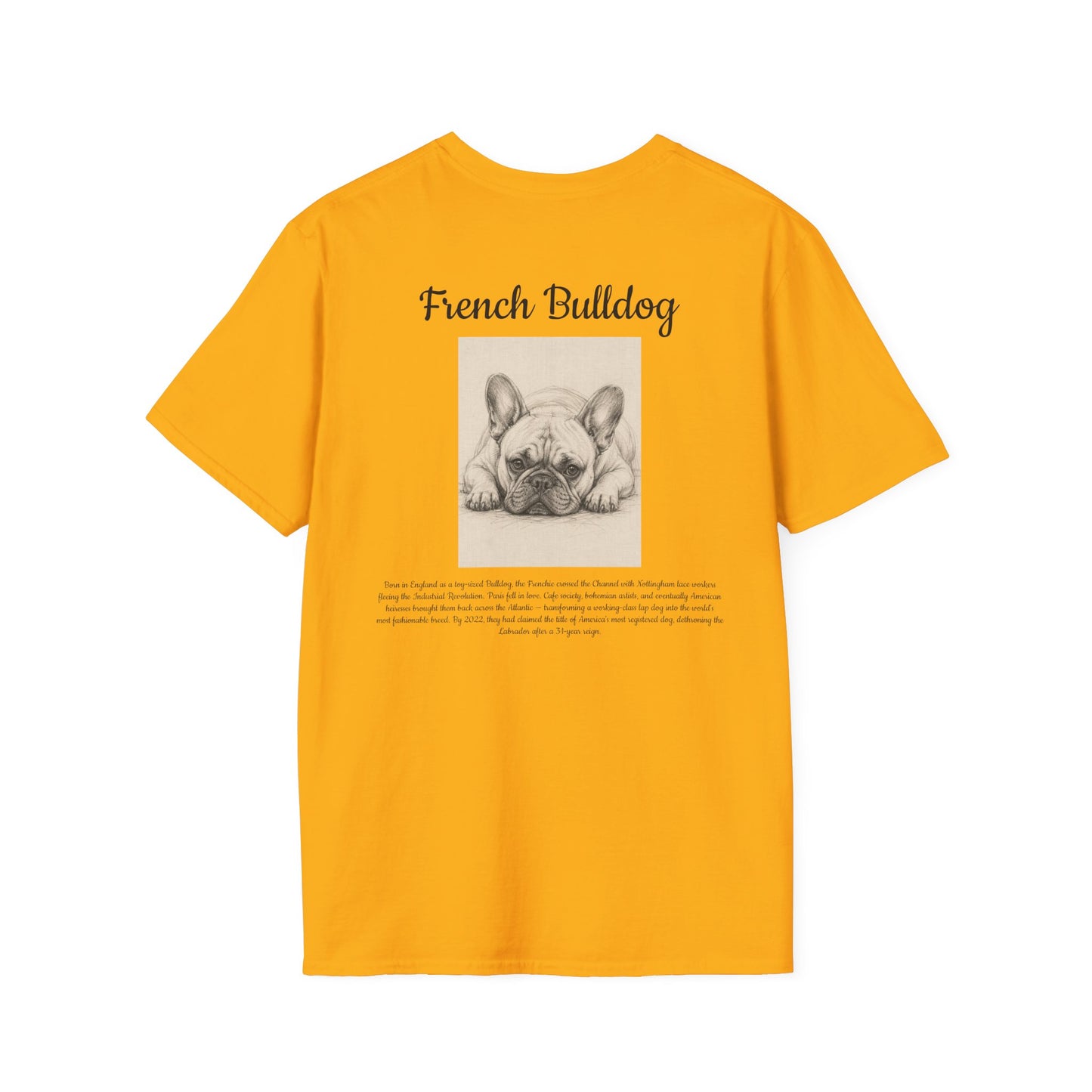 French Bulldog T-Shirt — Vintage Breed Art & History Gift