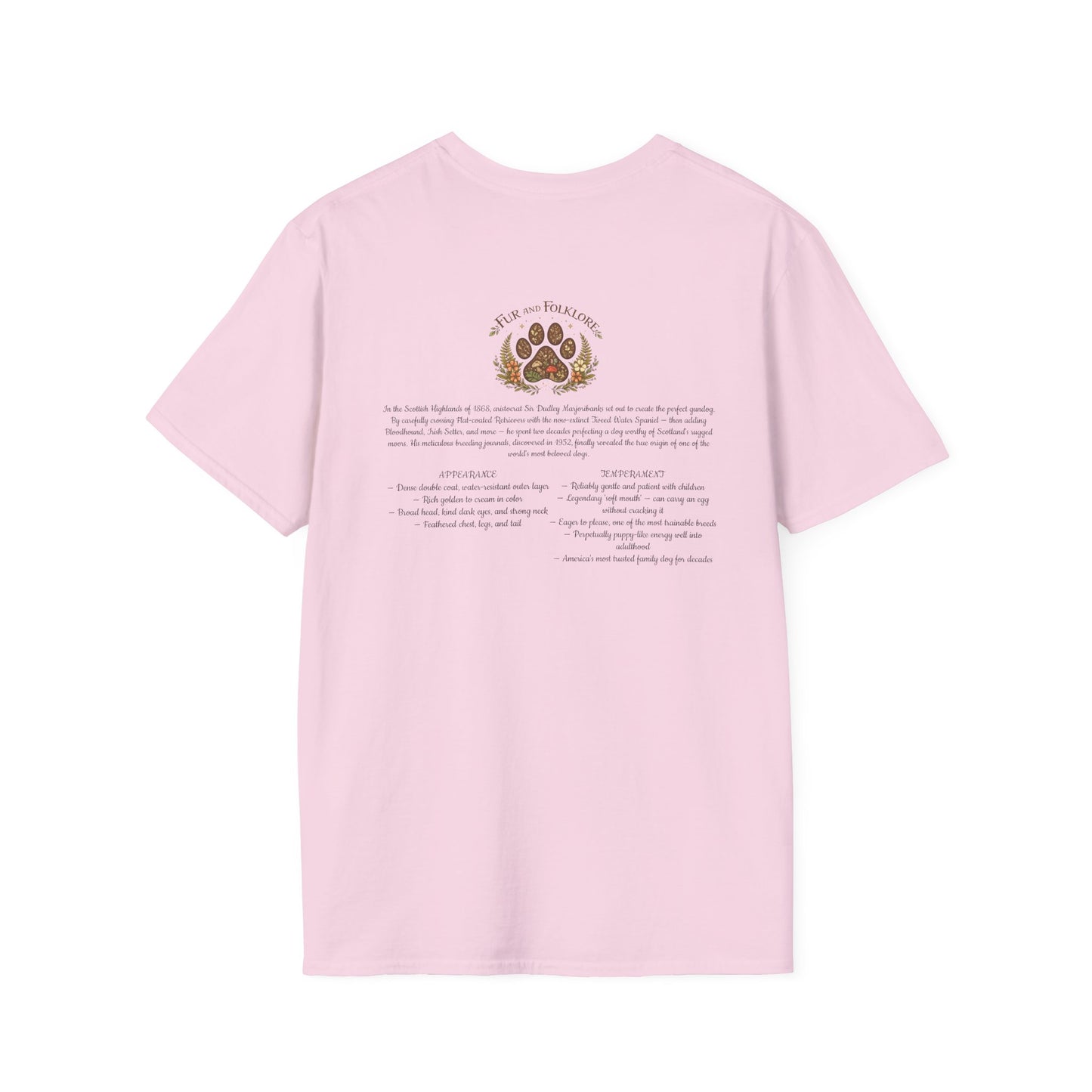 Golden Retriever T-Shirt — Vintage Breed Art & History Gift