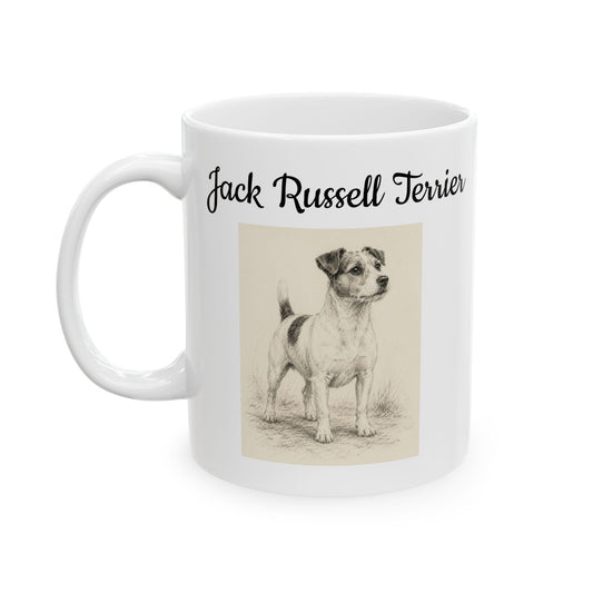 Jack Russell Terrier Coffee Mug — Vintage Breed Art & History Gift (11oz/15oz)