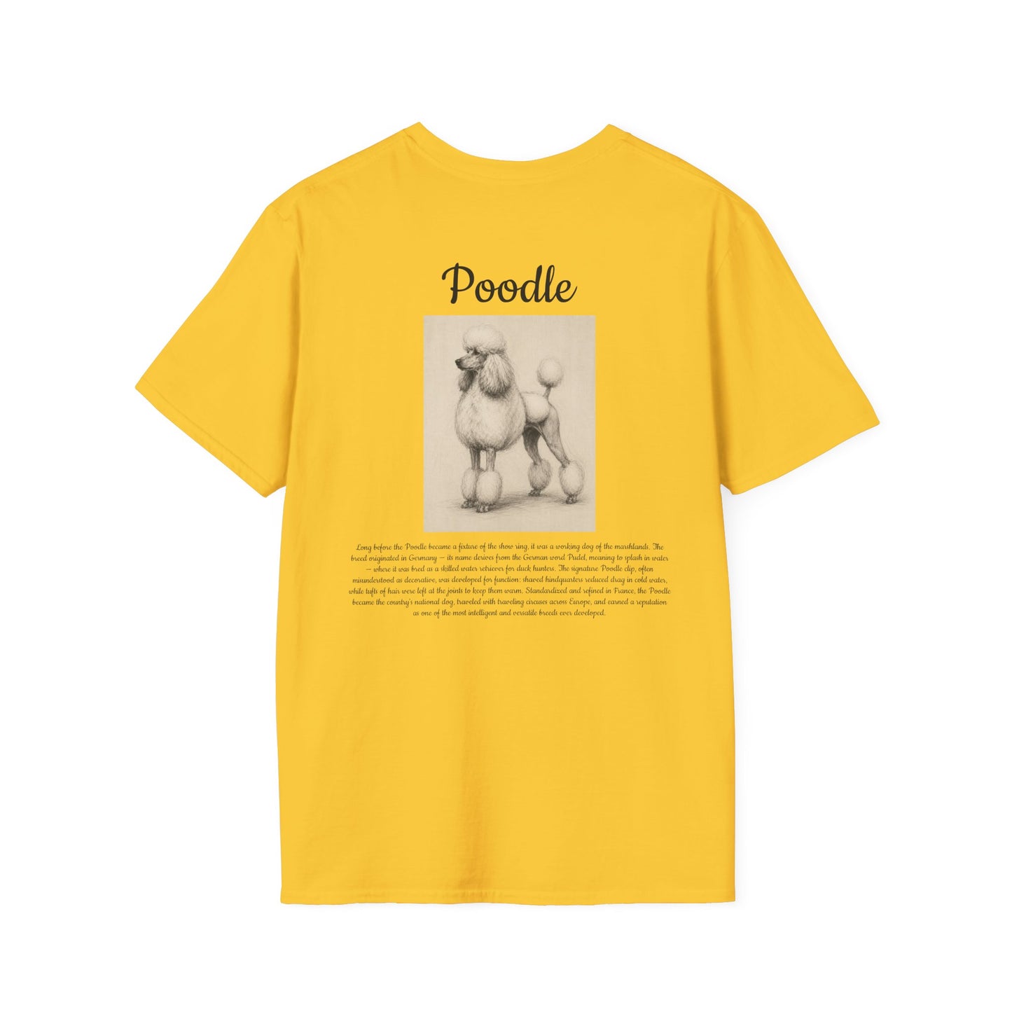 Poodle T-Shirt — Vintage Breed Art & History Gift