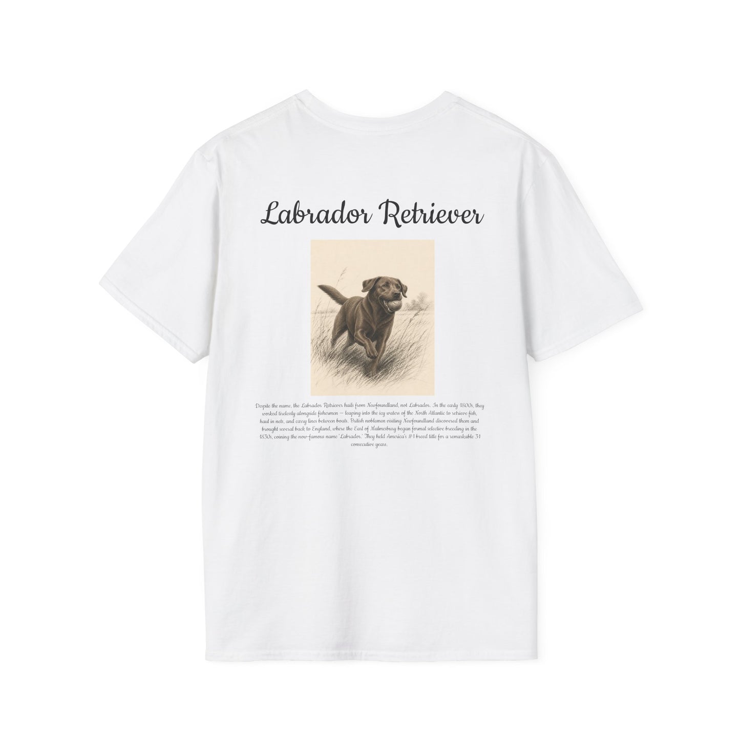 Labrador Retriever T-Shirt — Vintage Portrait Breed Tee