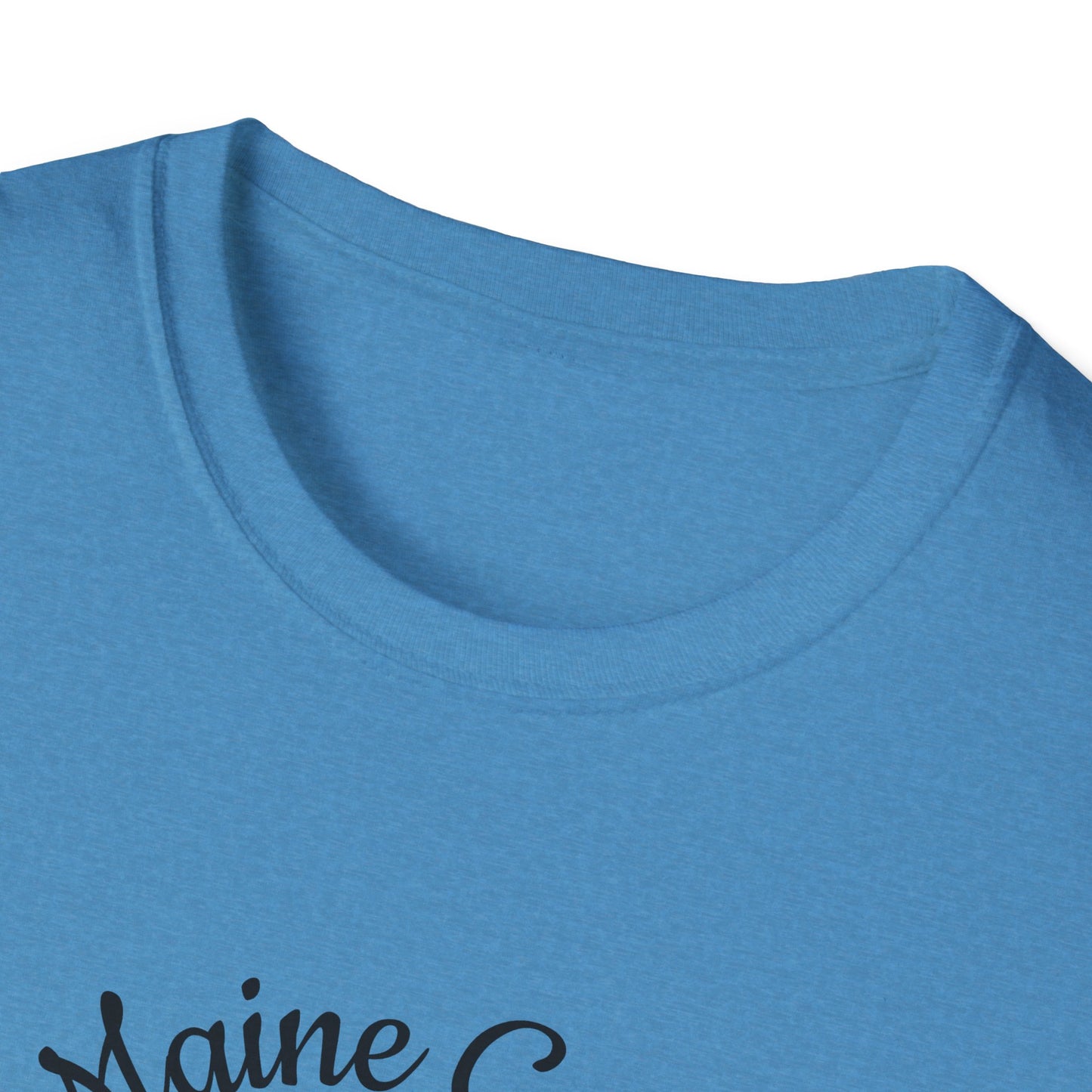 Maine Coon Cat T-Shirt – Detailed Illustration & Paw Print Back Design