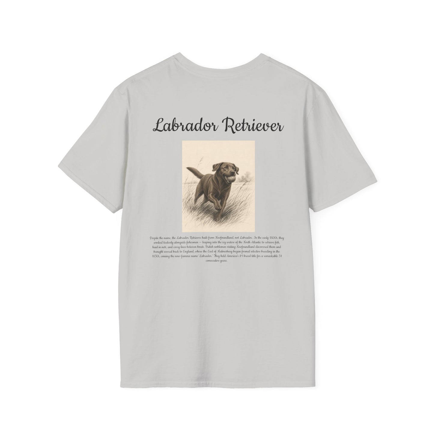 Labrador Retriever T-Shirt — Vintage Portrait Breed Tee