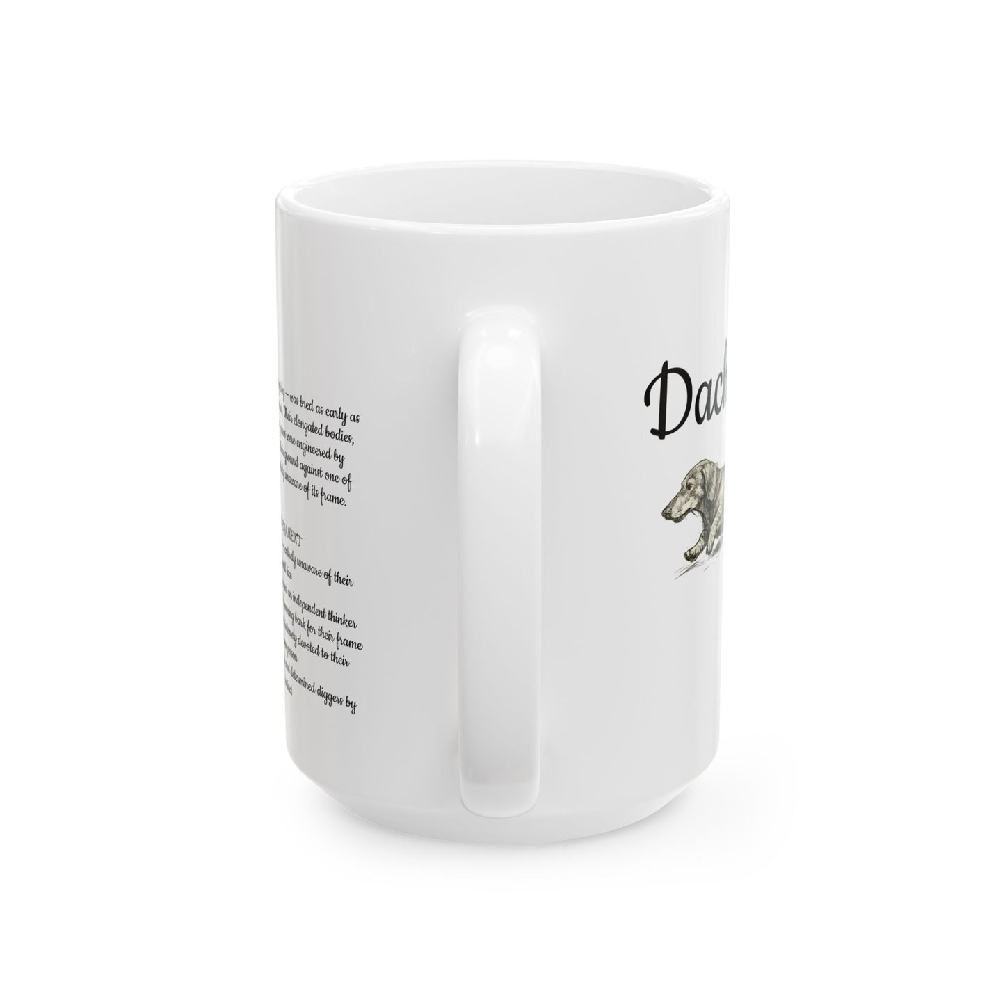 Dachshund Ceramic Mug —Dog Lover Gift (11oz/15oz)