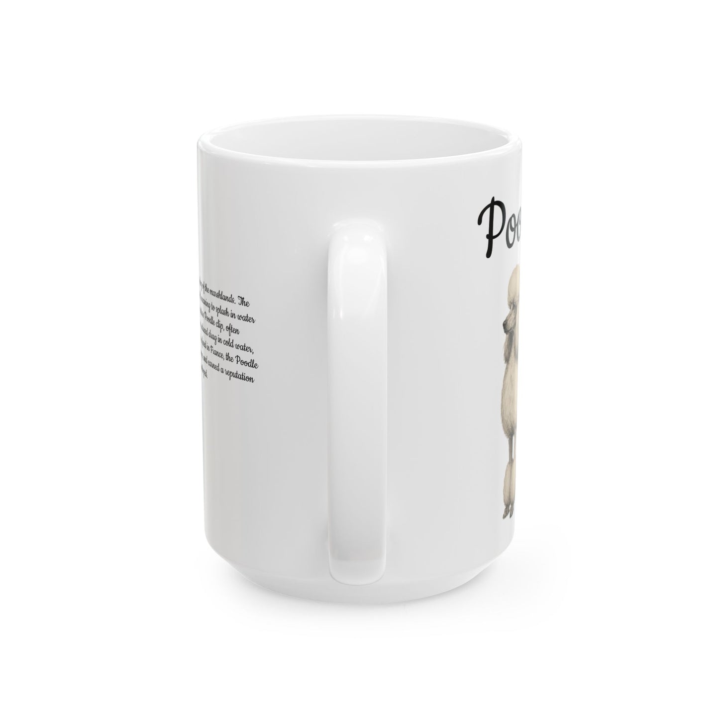 Poodle Coffee Mug — Vintage Breed Art & History Gift (11oz/15oz)