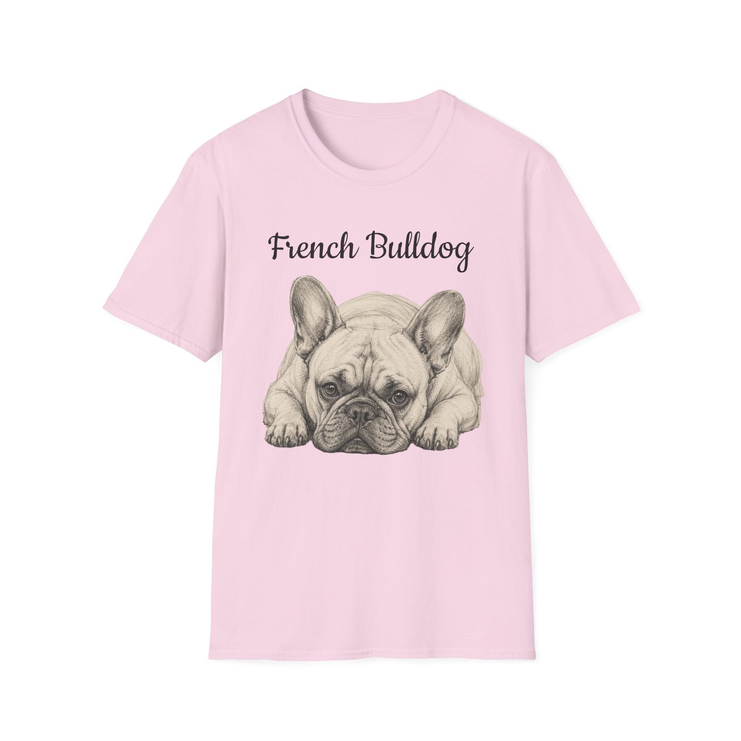 French Bulldog T-Shirt — Vintage Illustration Paw Print Tee