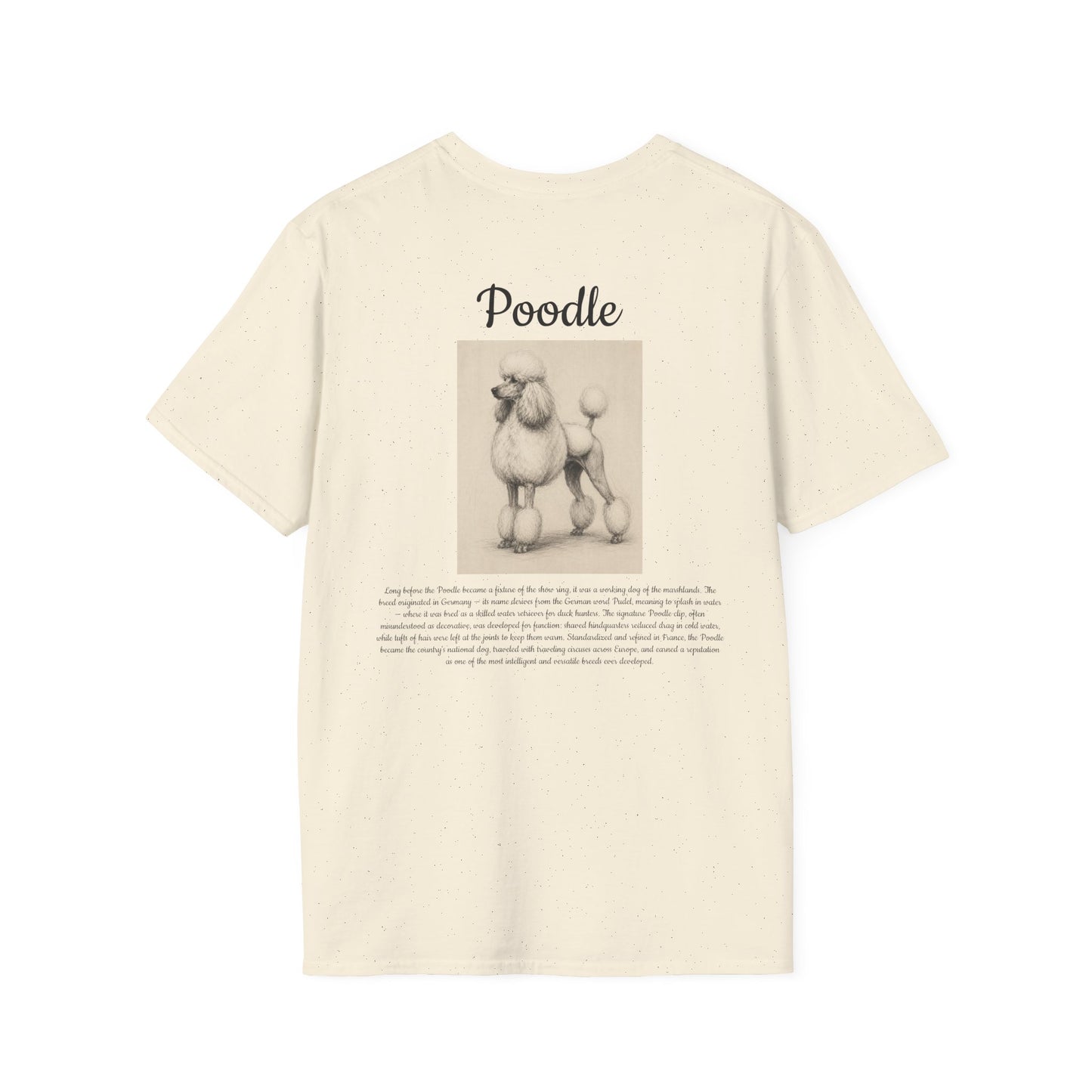 Poodle T-Shirt — Vintage Breed Art & History Gift