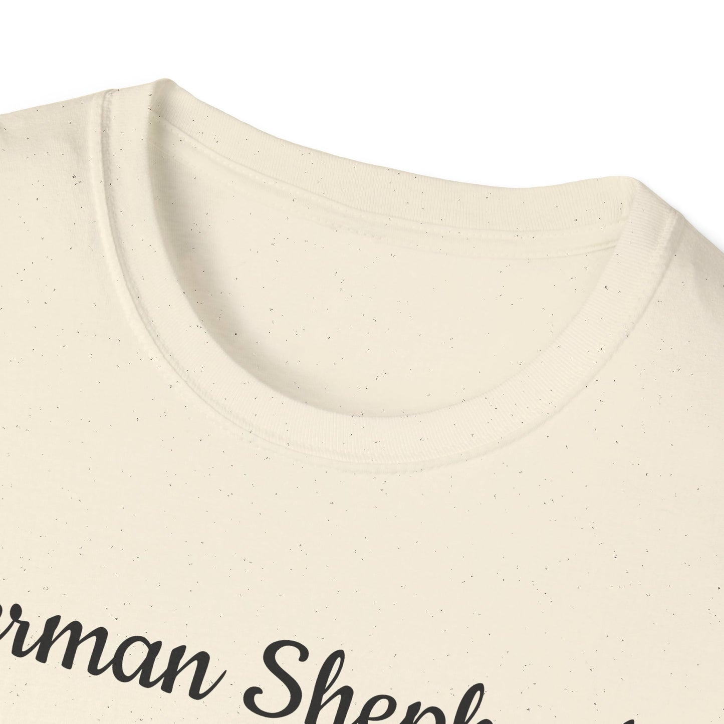 German Shepherd T-Shirt — Realistic Portrait & Breed Story Tee