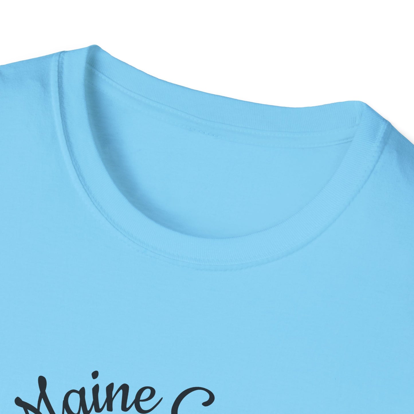 Maine Coon Cat T-Shirt – Detailed Illustration & Paw Print Back Design