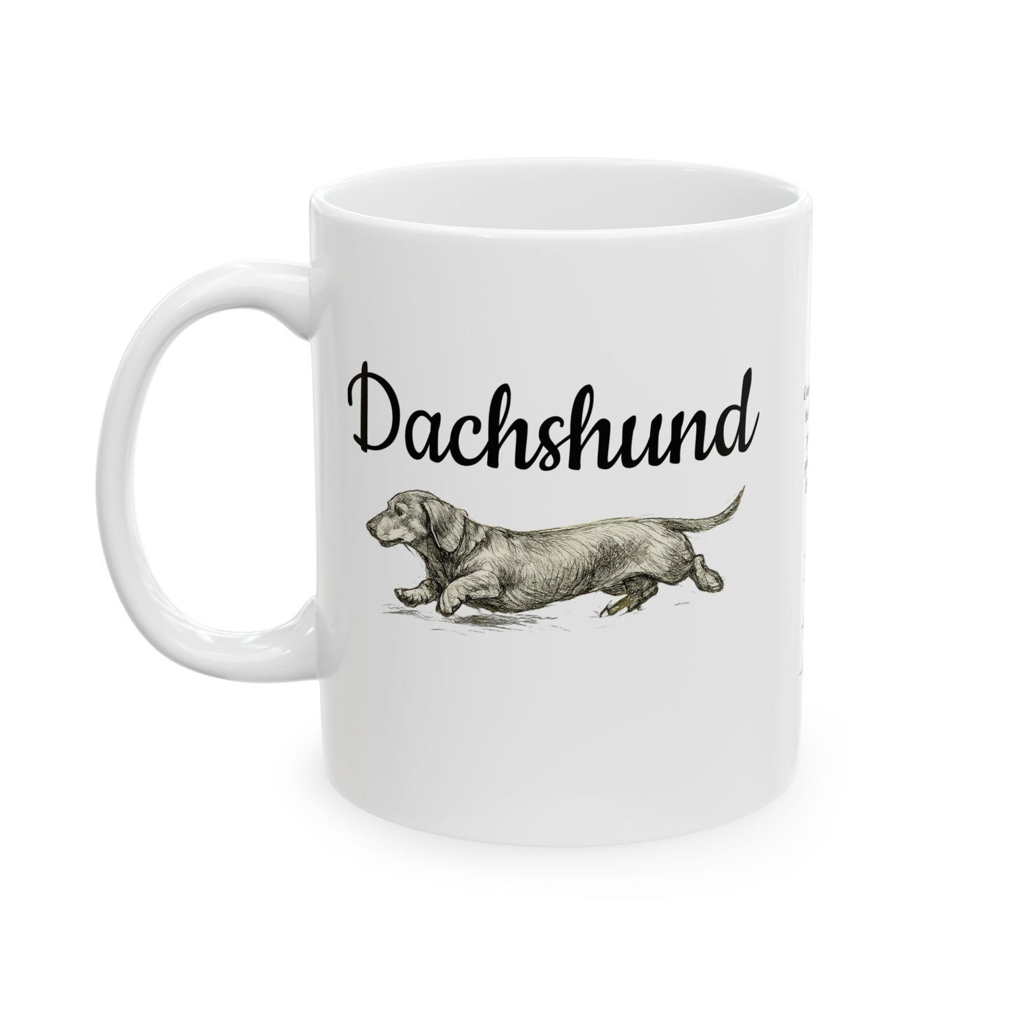 Dachshund Ceramic Mug —Dog Lover Gift (11oz/15oz)