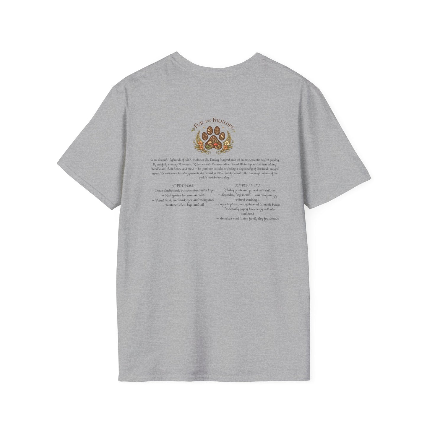 Golden Retriever T-Shirt — Vintage Breed Art & History Gift