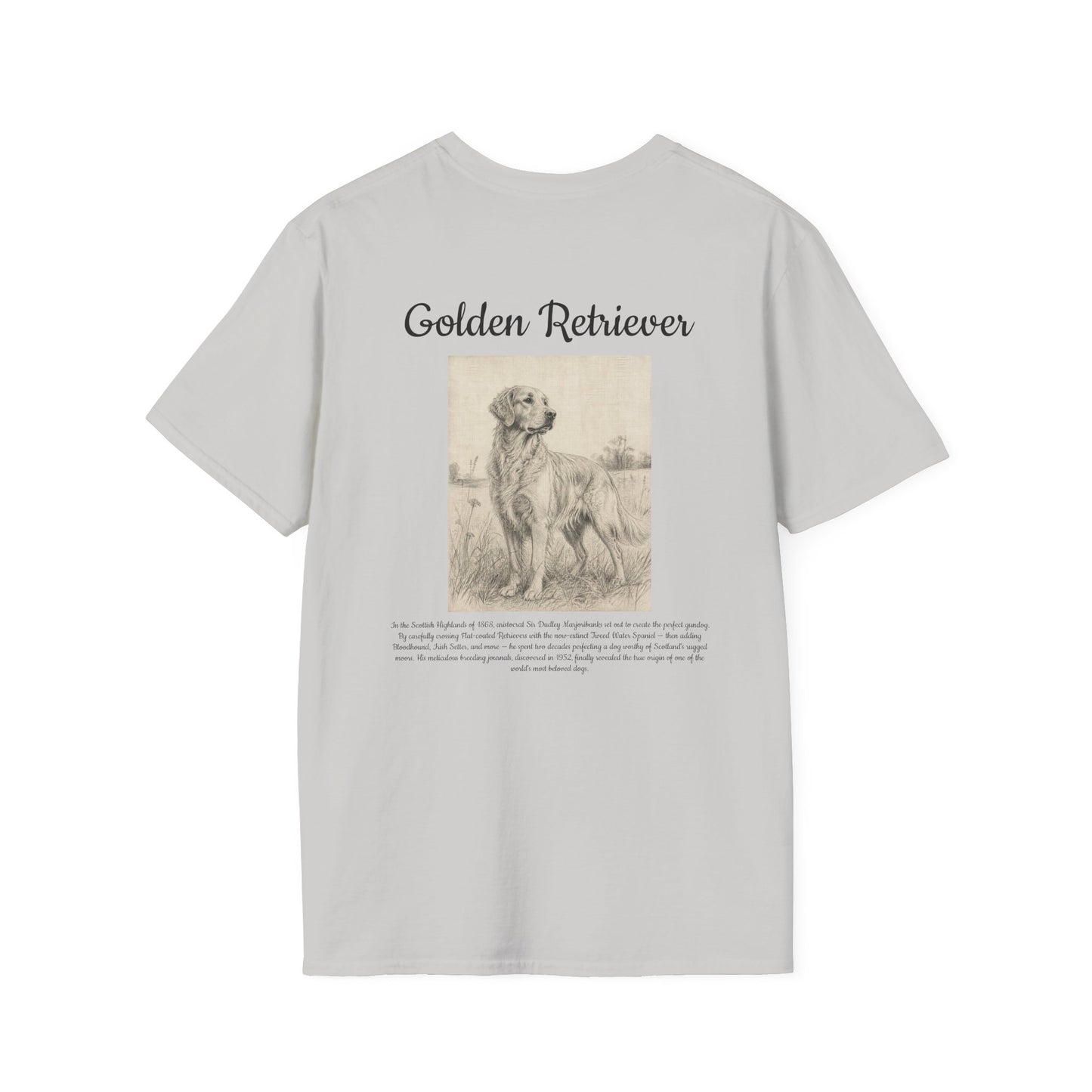 Golden Retriever T-Shirt — Vintage Sketch Breed Tee